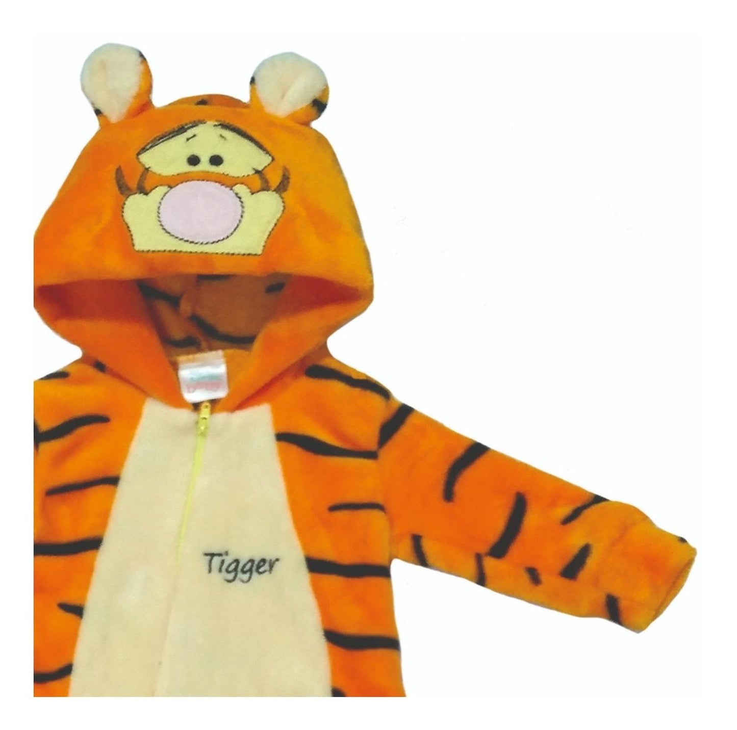 Mameluco Con Gorro Bordado Tigger Carita