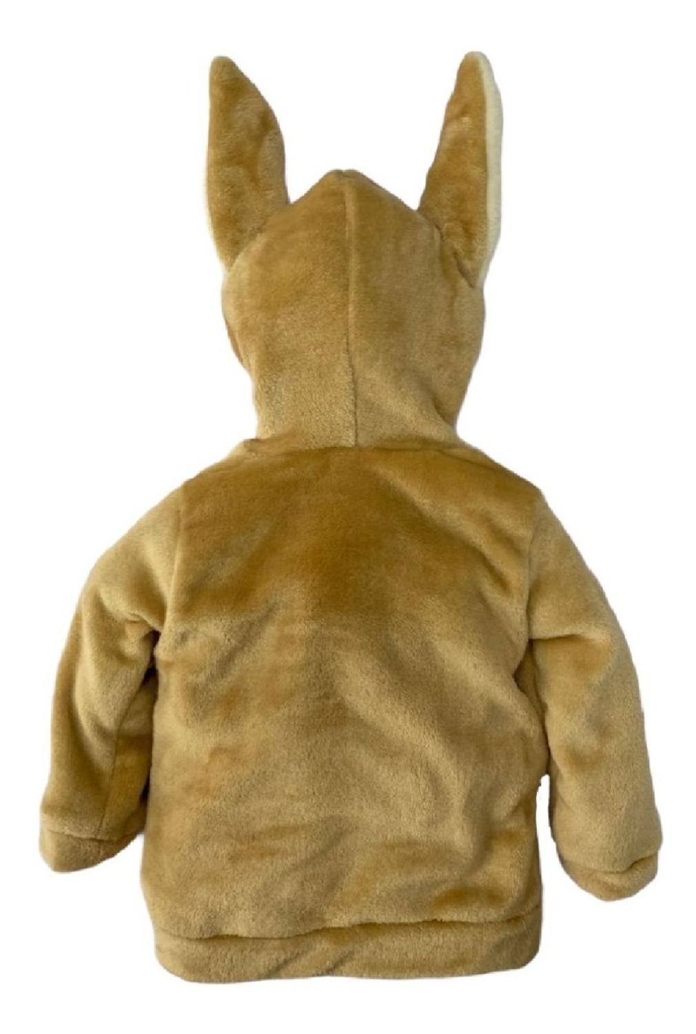 Conjunto Con Gorro Canguro Con Moño Y Peluche