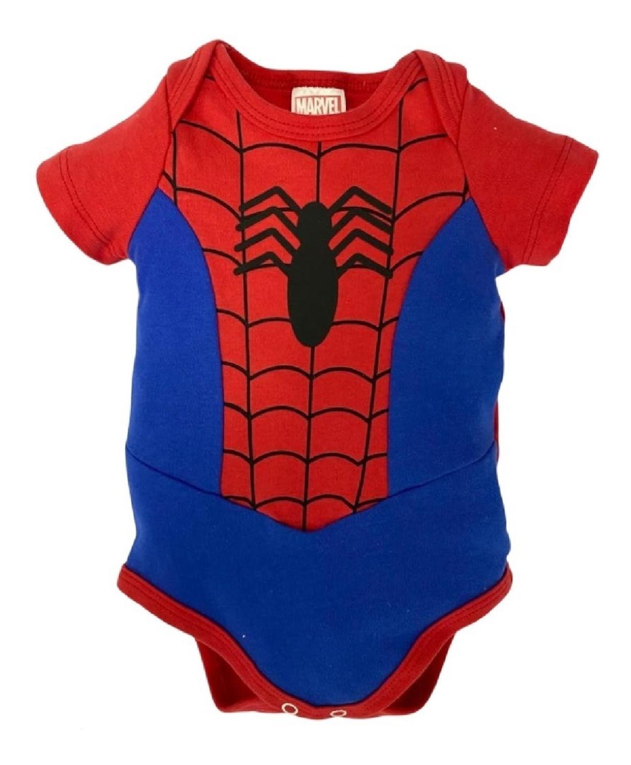 Pañalero Algodón Con Gorro Marvel Spiderman