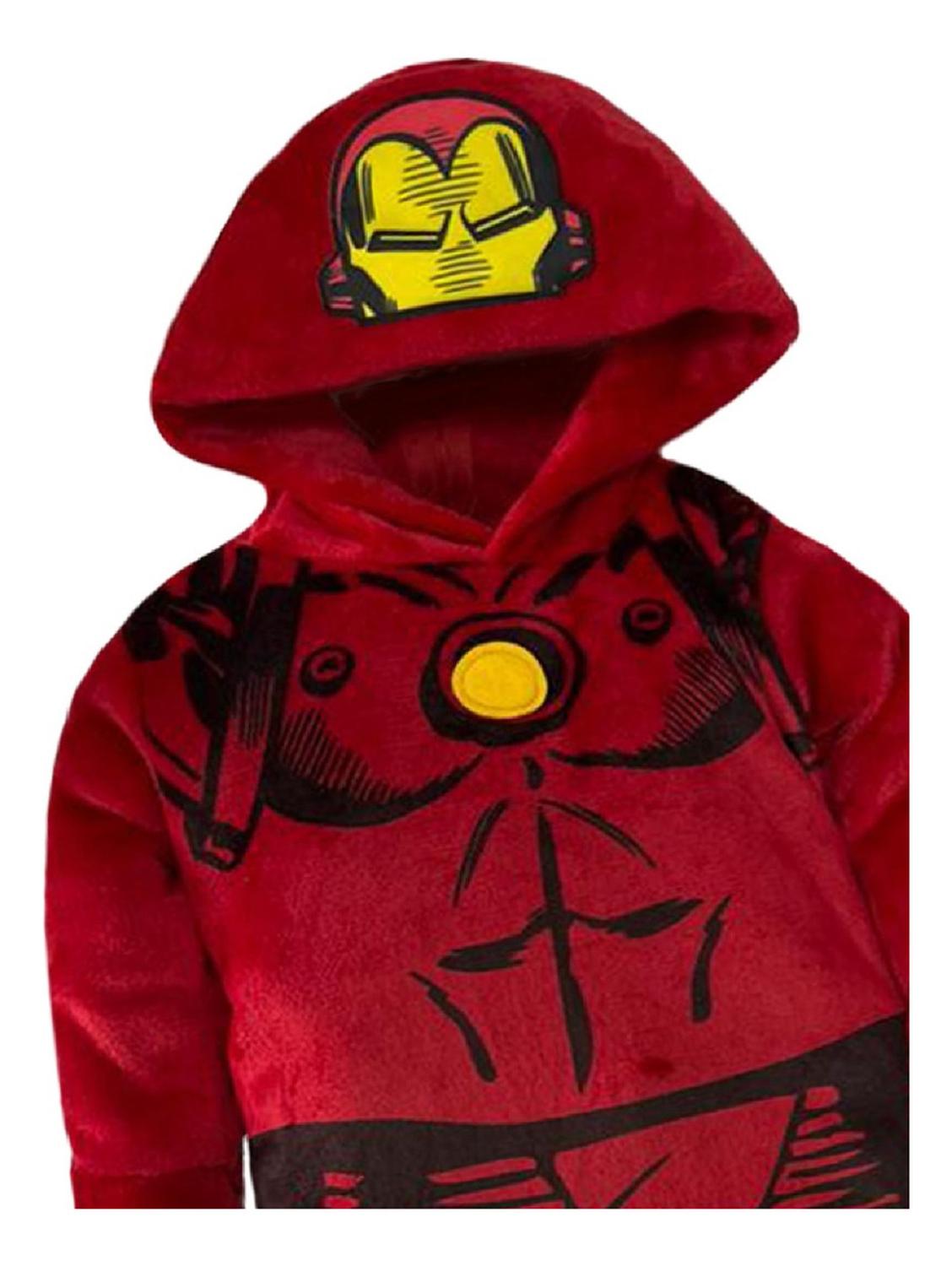 Mameluco Con Gorro Bordado Marvel Ironman Niño