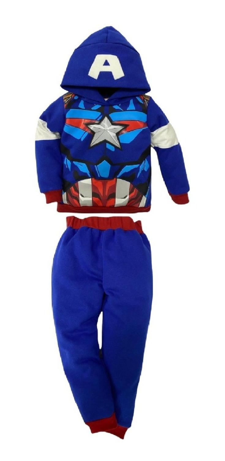Conjunto Marvel Niño Con Gorro Capitán América