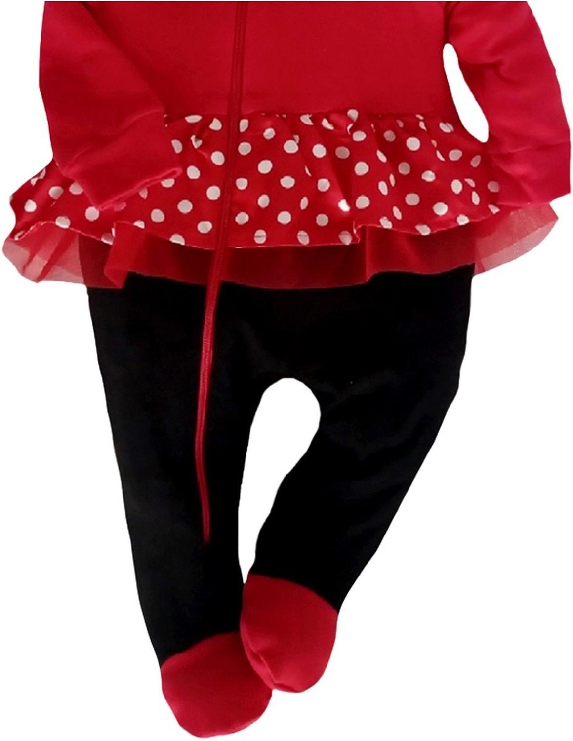Mameluco Algodón Disney para Bebé con Gorro Bordado Minnie Mouse Premium