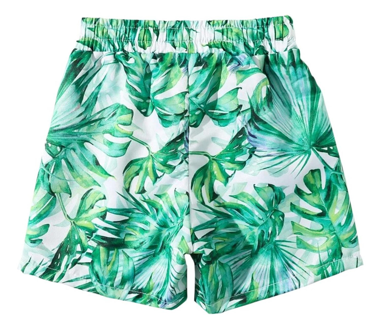 Traje De Baño Para Bebe Niño Estilo Short Boxer Tropical