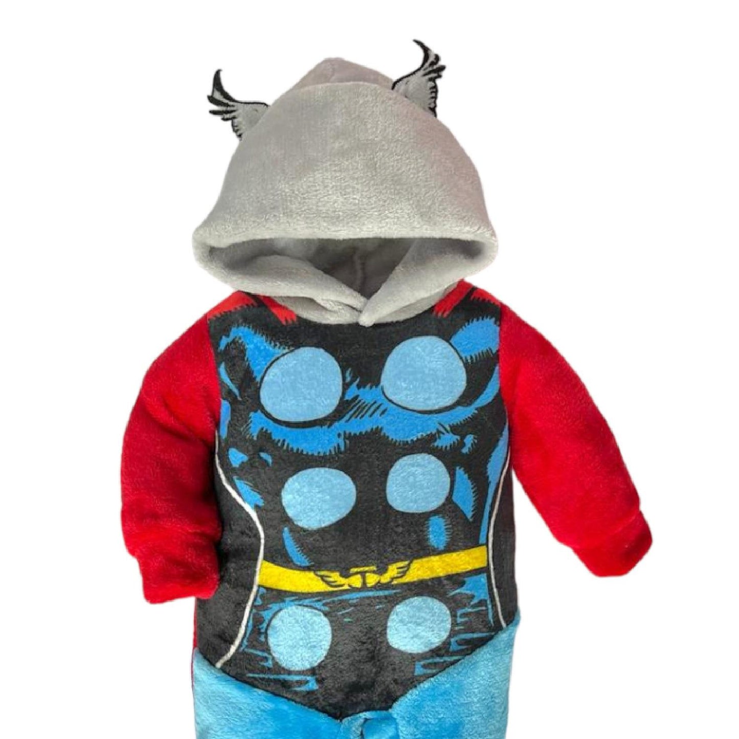 Mameluco Marvel Sublimado Con Gorro Thor