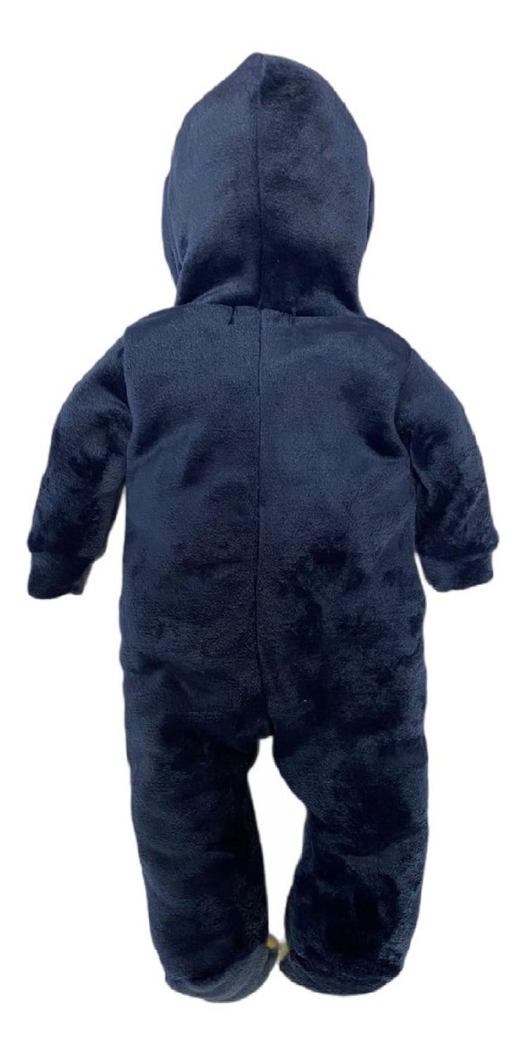 Mameluco Con Gorro Bordado Kiss Pingüino Con Peluche