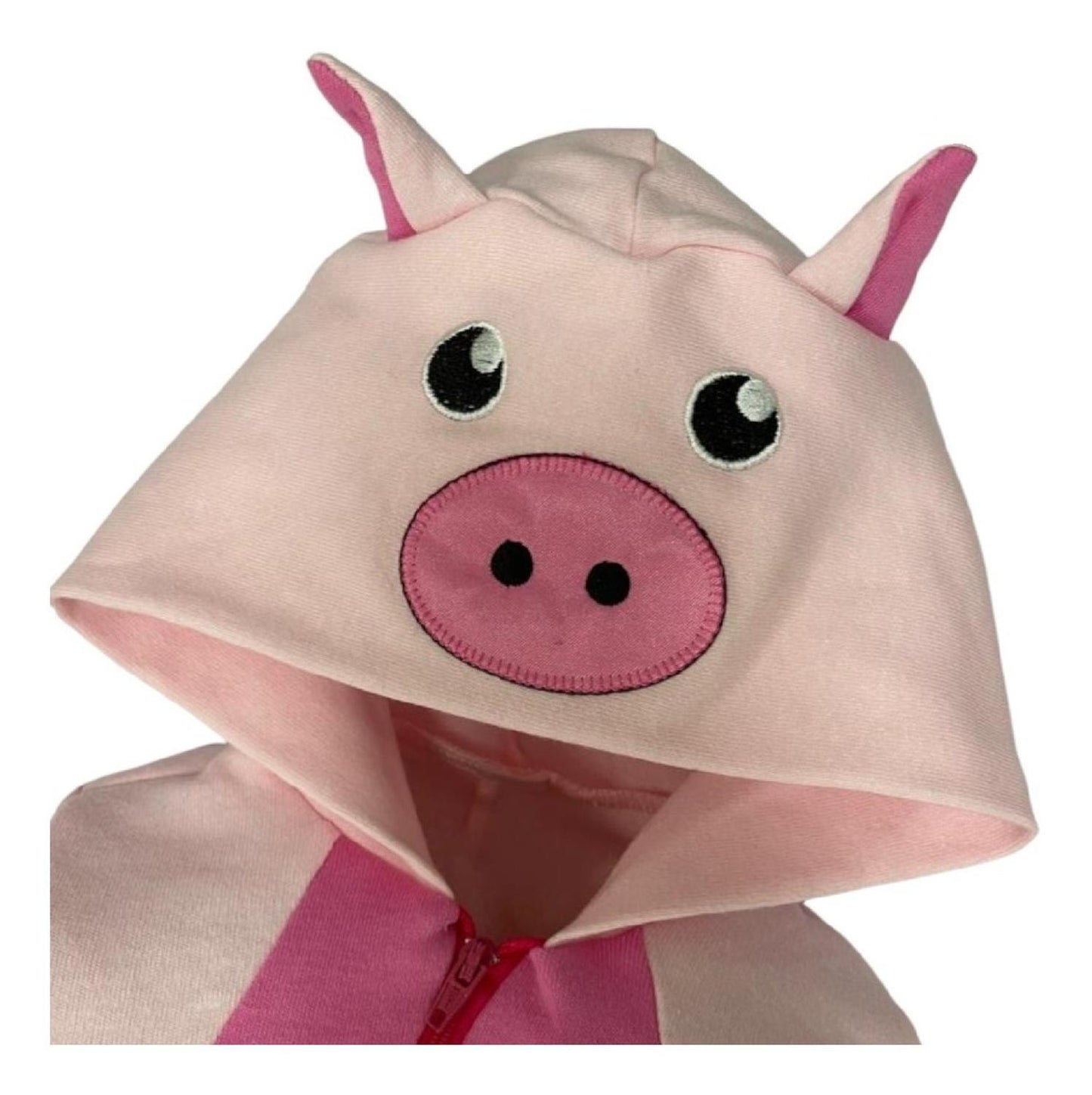 Mameluco Algodon Kiss para Bebé con Gorro Bordado Cerdita