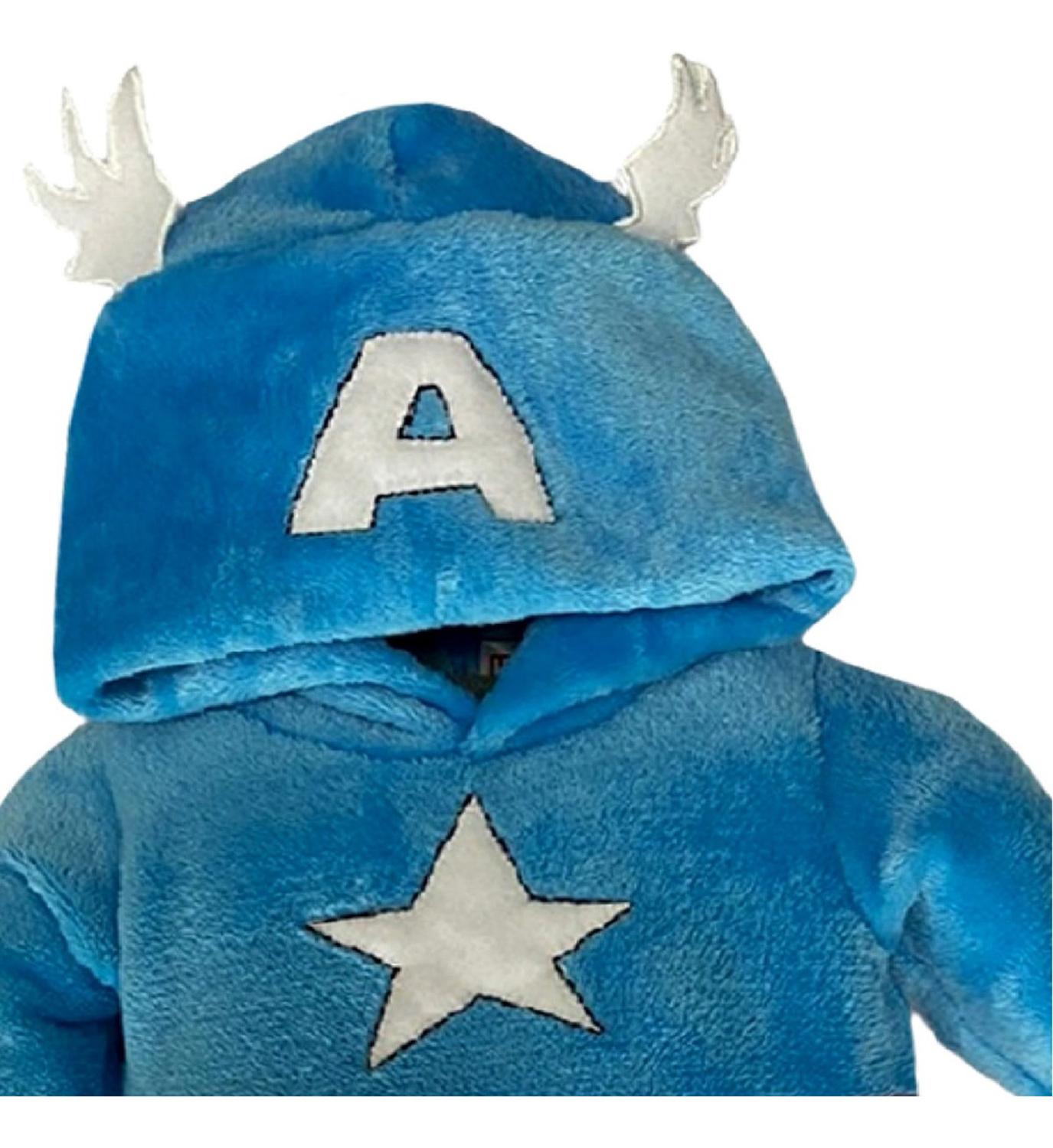 Mameluco Con Gorro Bordado Marvel