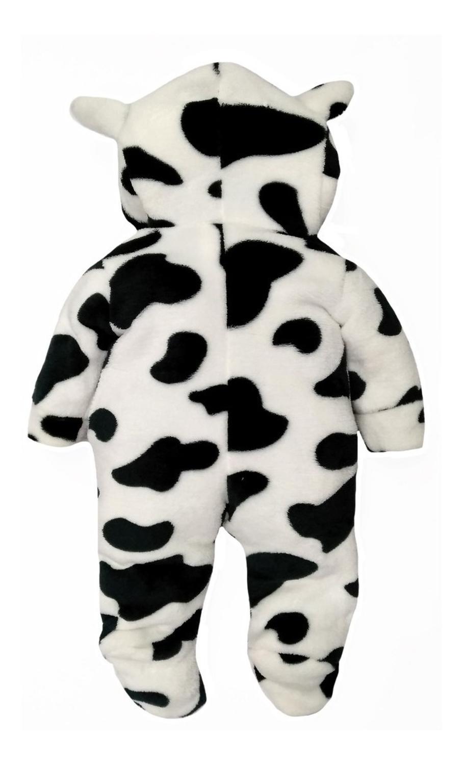 Mameluco Kiss para Bebé con Gorro Bordado y Peluche Vaca