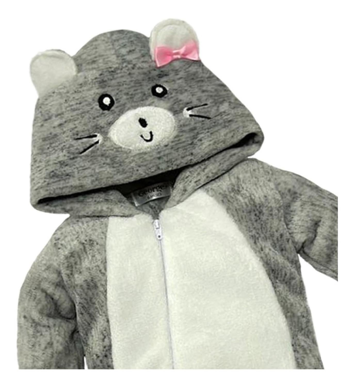 Mameluco Baby Kiss Con Gorro Bordado Ratoncita