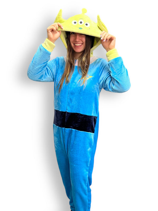 Mameluco Con Gorro Bordado Disney Monsters Alien
