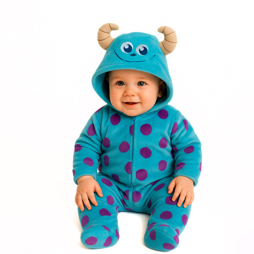 Mameluco Disney Con Gorro Bordado Sulley Monsters Inc