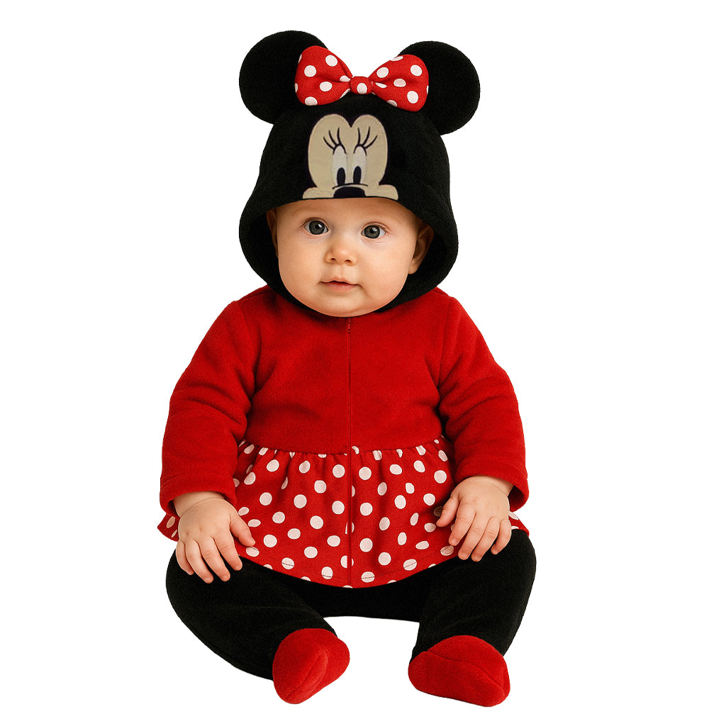 Mameluco Disney para Bebé con Gorro Bordado Minnie Cara