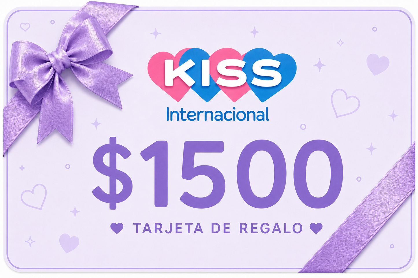 Tarjeta de regalo Kiss Internacional