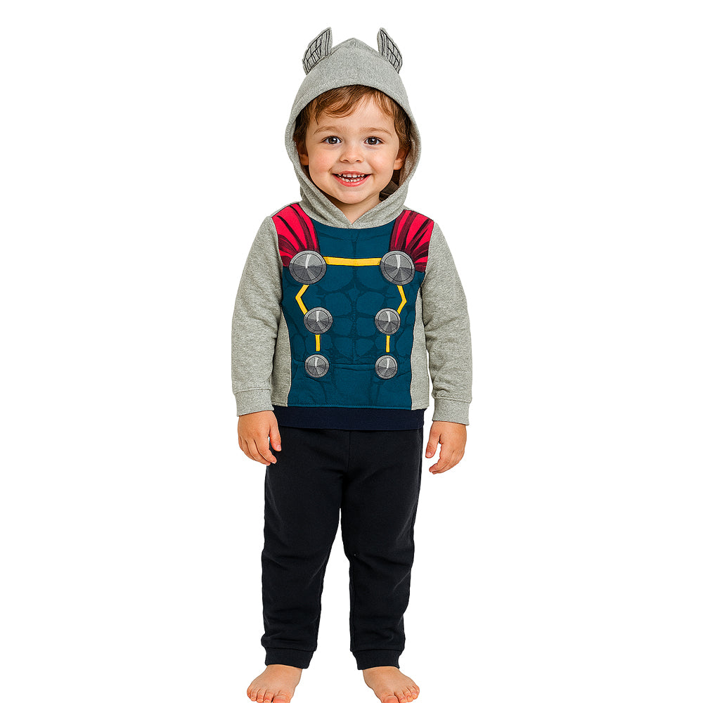 Conjunto Pants Marvel Con Gorro Estampado Thor
