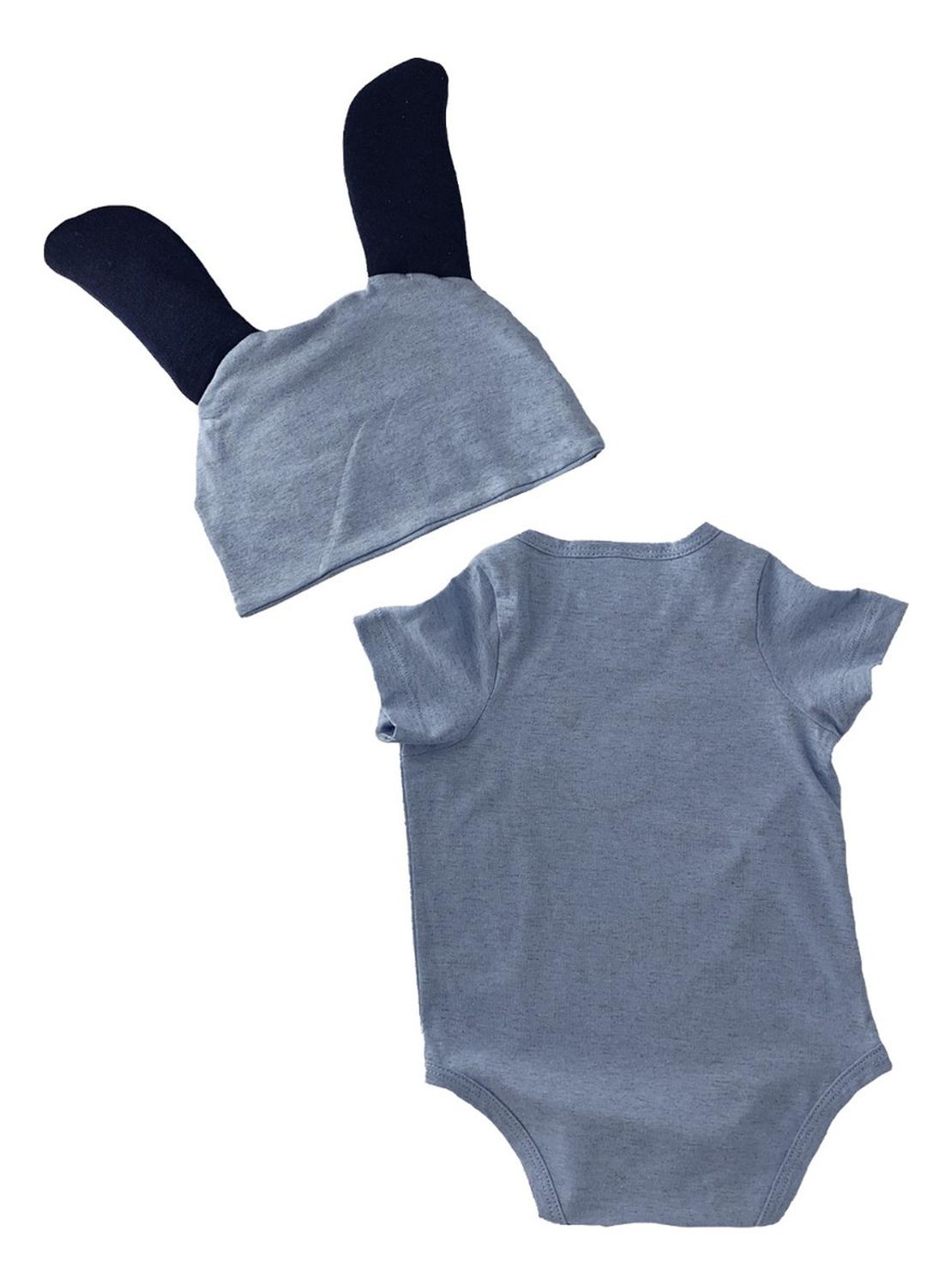 Pañalero Algodón Con Gorro Bordado Animalitos