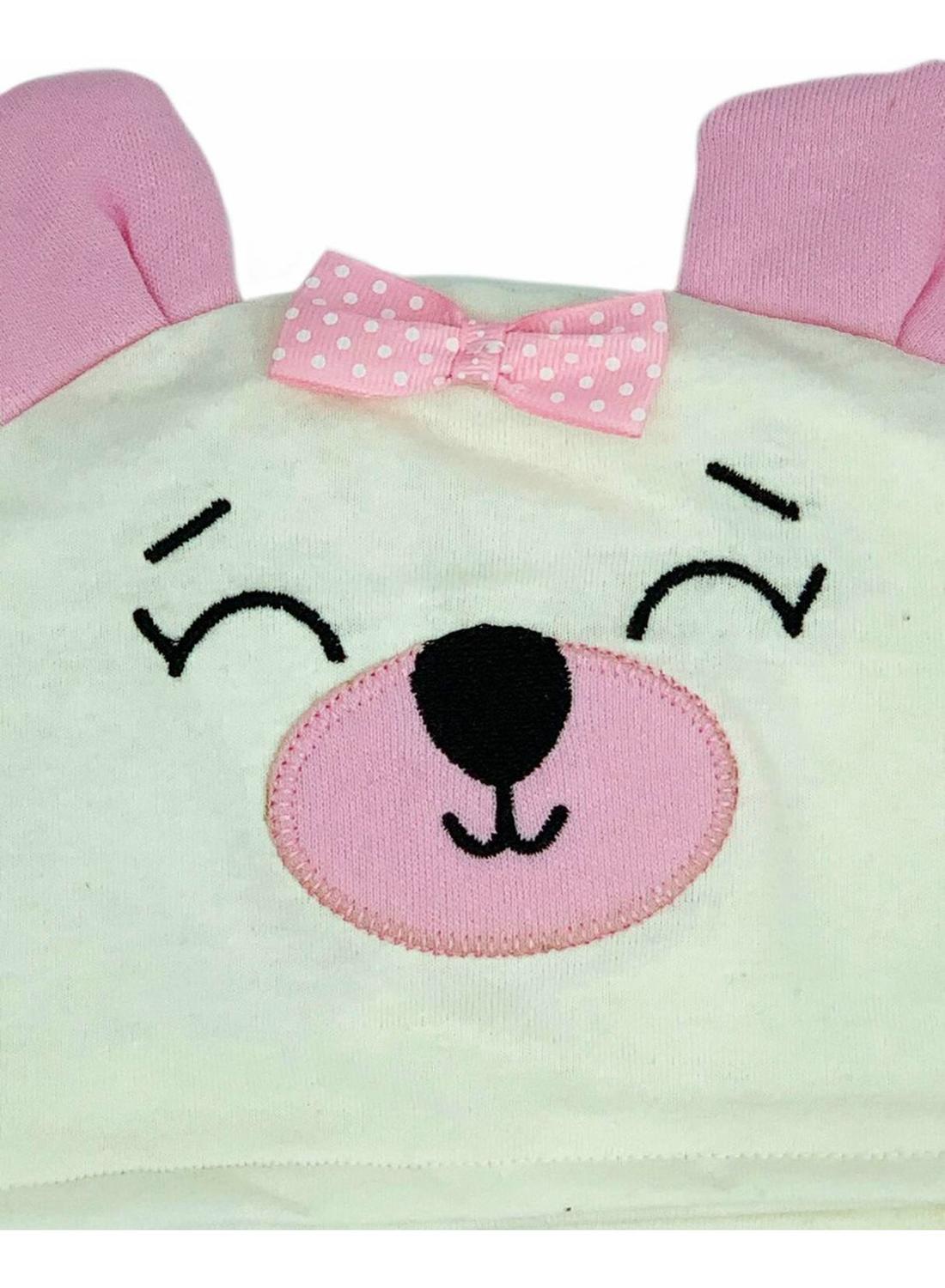Pañalero Algodón Con Gorro Bordado Animalitos