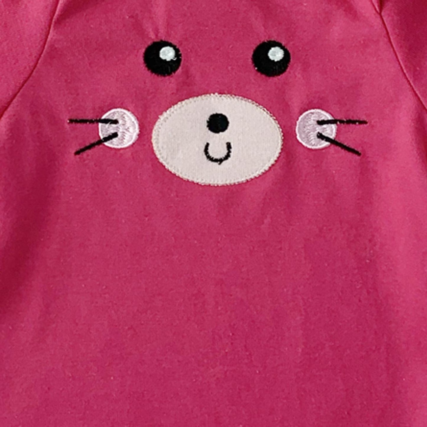 Pañalero Algodón Con Gorro Bordado Animalitos