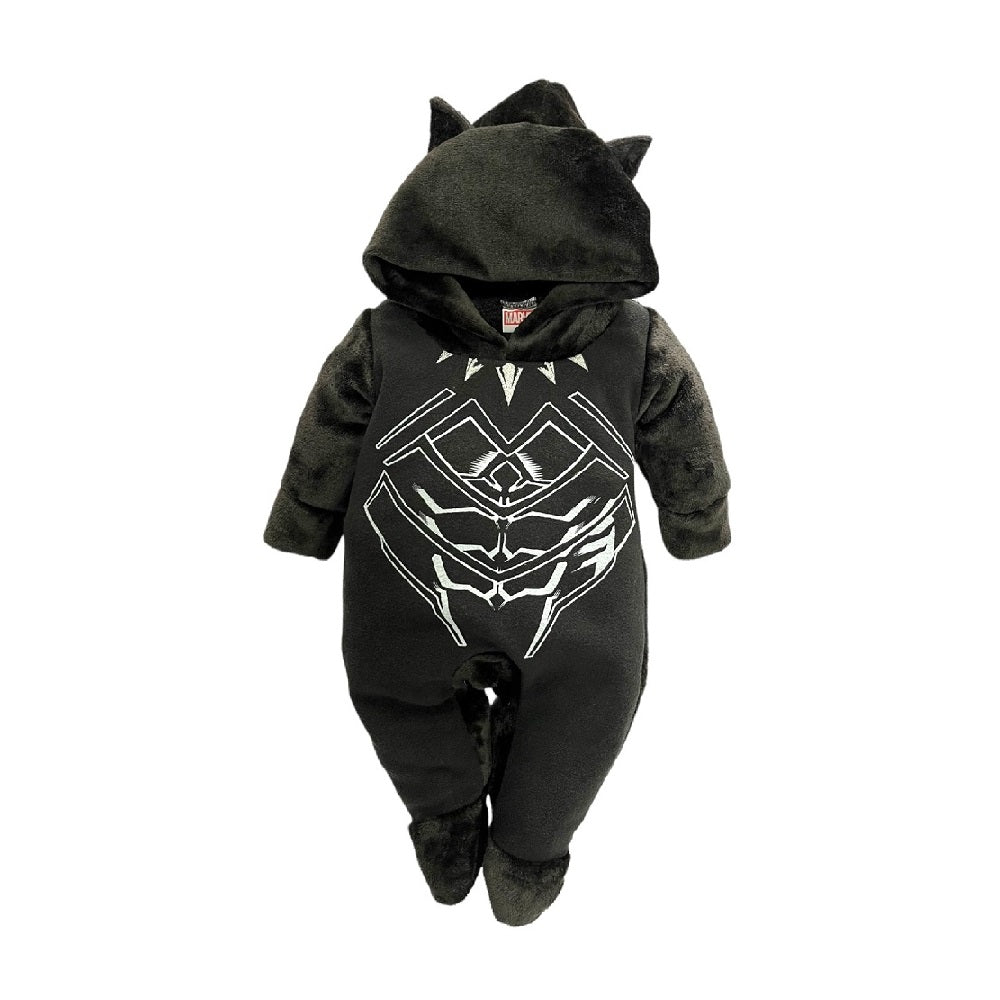 Kit 3 Mamelucos Para Bebé Marvel Capitan America, Black Panther y Spiderman