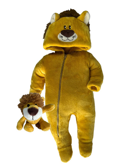 Kit 3 Mamelucos Para Bebé Disfraz Leon, Oso Dormido, Raton