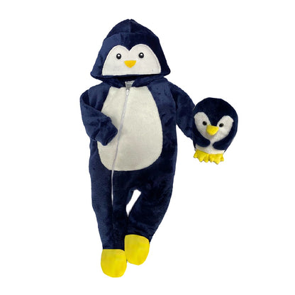 Kit 3 Mamelucos Para Bebé Panda, Pingüino, Pato