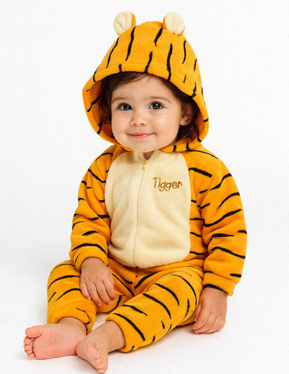 Mameluco Con Gorro Bordado Sin Pie Disney Niño