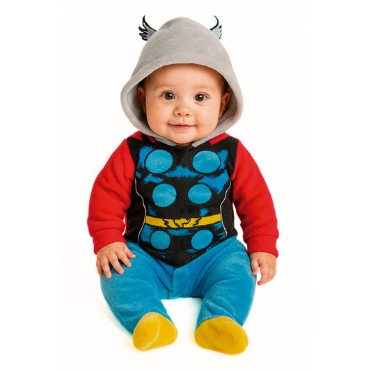 Mameluco Marvel Sublimado Con Gorro Thor