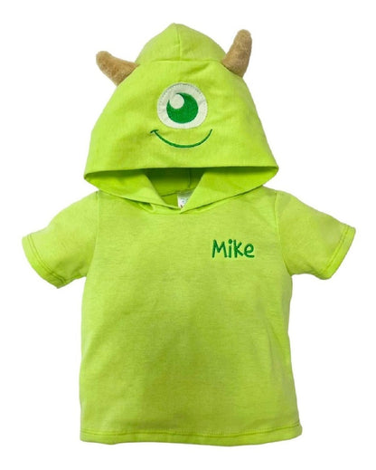 Conjunto Algodón Playera Con Gorro Disney Mike Wazowski