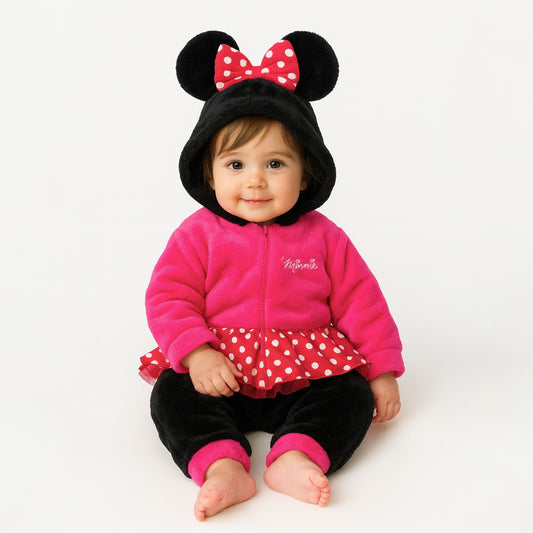 Mameluco Sin Pie Disney Con Gorro Minnie Mouse Fiusha