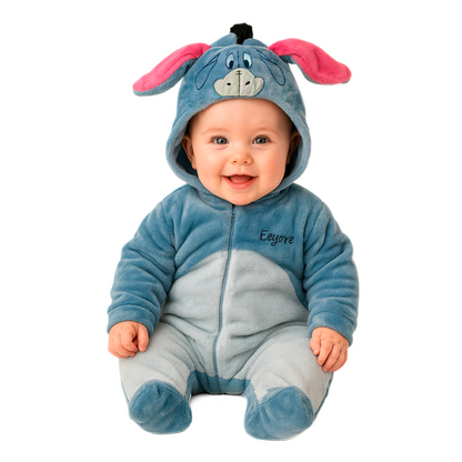 Mameluco Disney Eeyore Con Bordado Y Gorro
