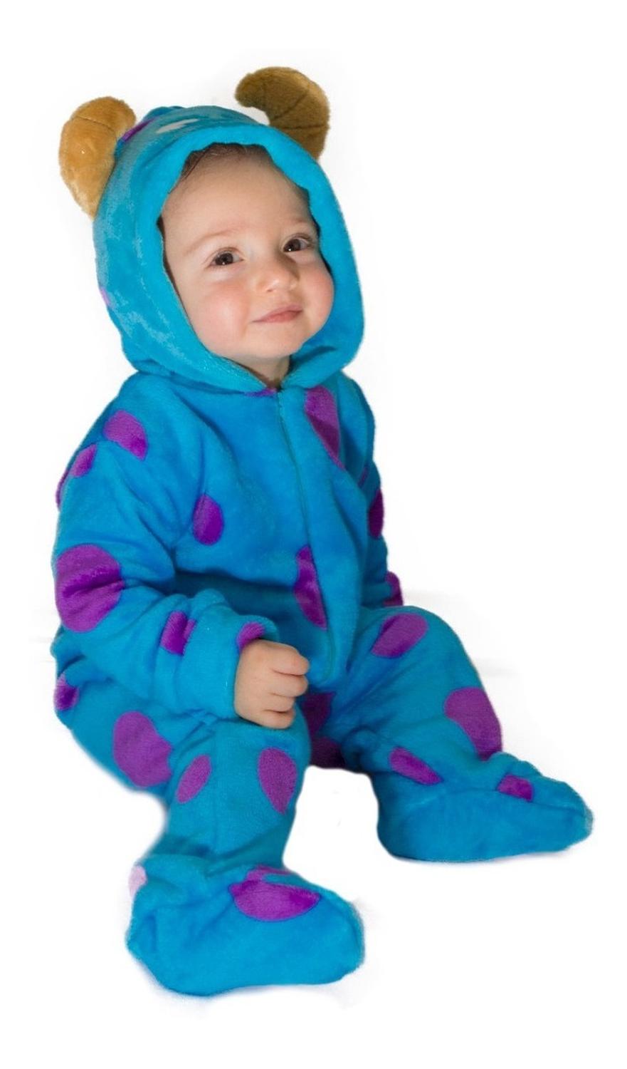 Kit 3 Mamelucos Disney para Bebé con Gorro Bordado Sulley, Tigger Carita, Stitch