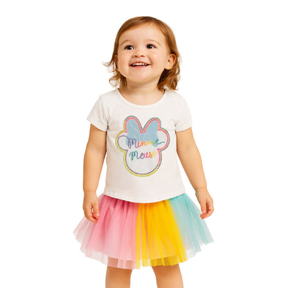 Kit 2 Conjuntos Falda tutu Disney Minnie Mouse