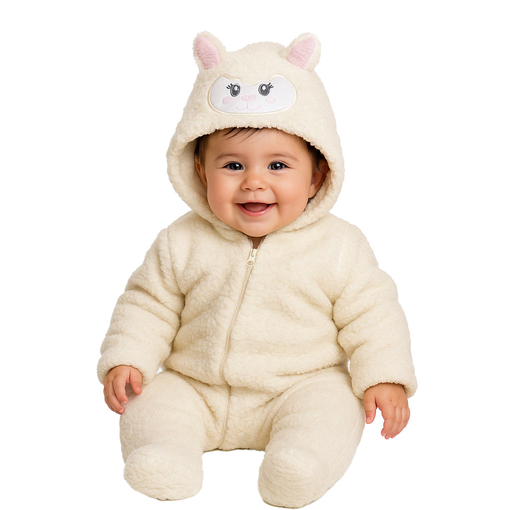 Kit 3 Mamelucos Kiss para Bebé con Gorro Bordado Koala, Borrega, Unicornio