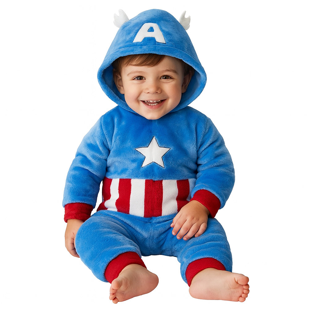 Mameluco Marvel para Niño con Gorro Bordado Capitán América