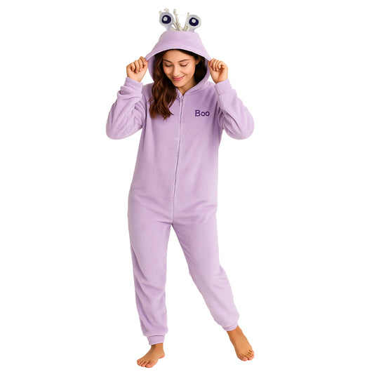 Mameluco Con Gorro Bordado Disney Monsters Boo Adulto