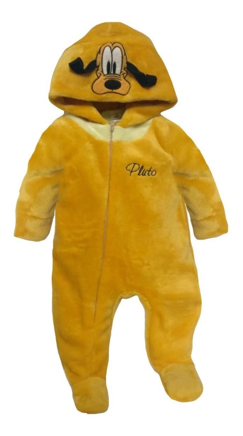 Kit 3 Mamelucos Disney para Bebé con Gorro Bordado Pluto. Donald, Goofy