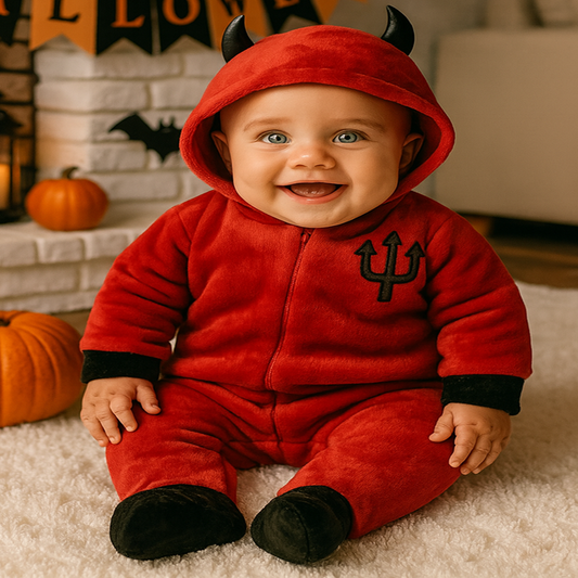 Mameluco Con Gorro Kiss Halloween Diablito