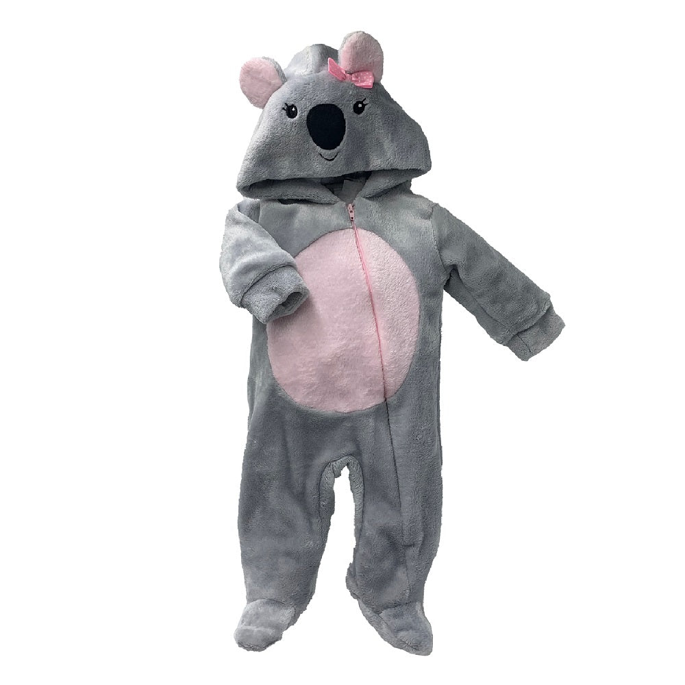 Kit 3 Mamelucos Kiss para Bebé con Gorro Bordado Princess, Elefante, Koala