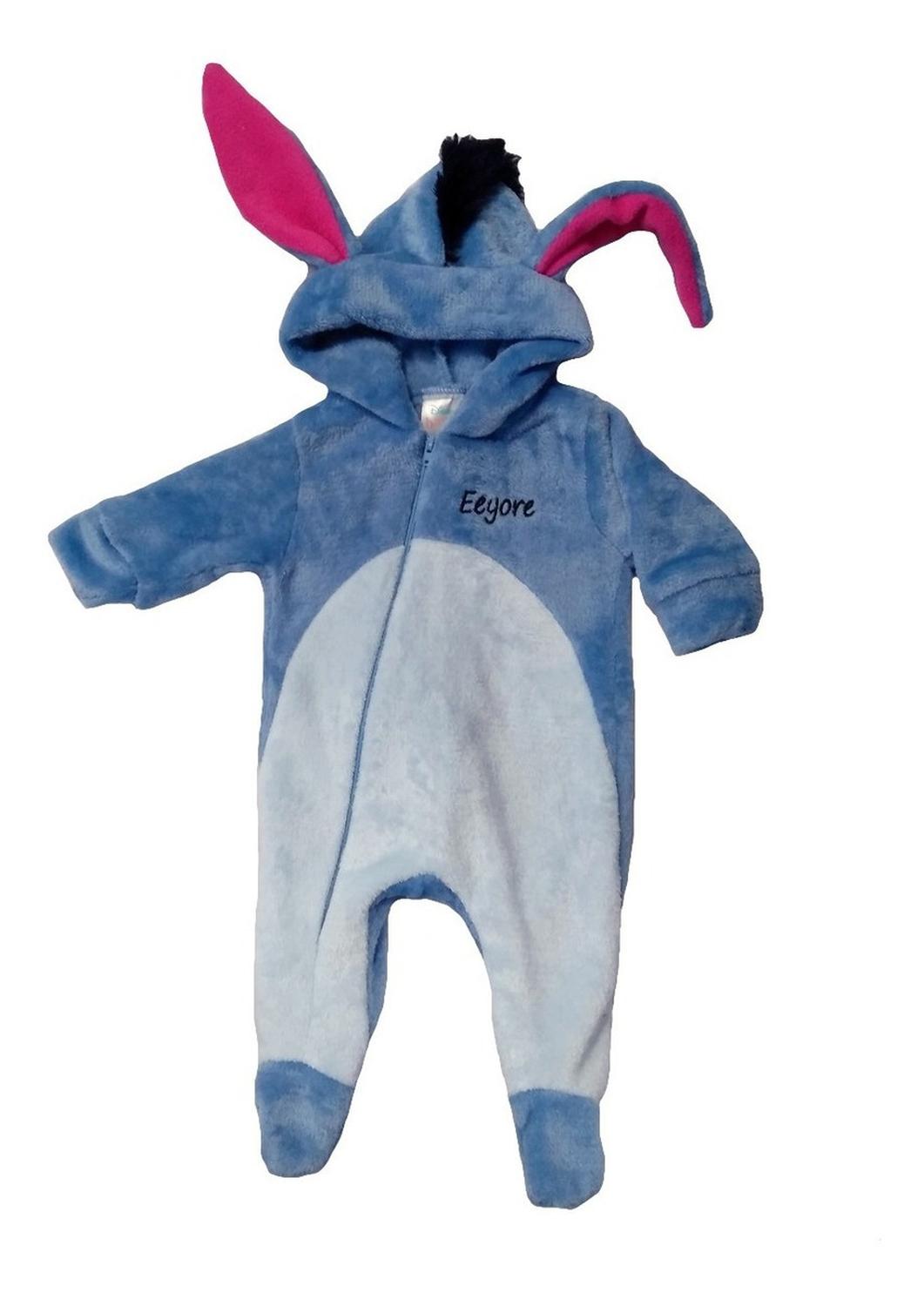 Kit 4 Mamelucos Disney para Bebé con Gorro Bordado Marie, Piglet, Minnie, Eeyore Igor