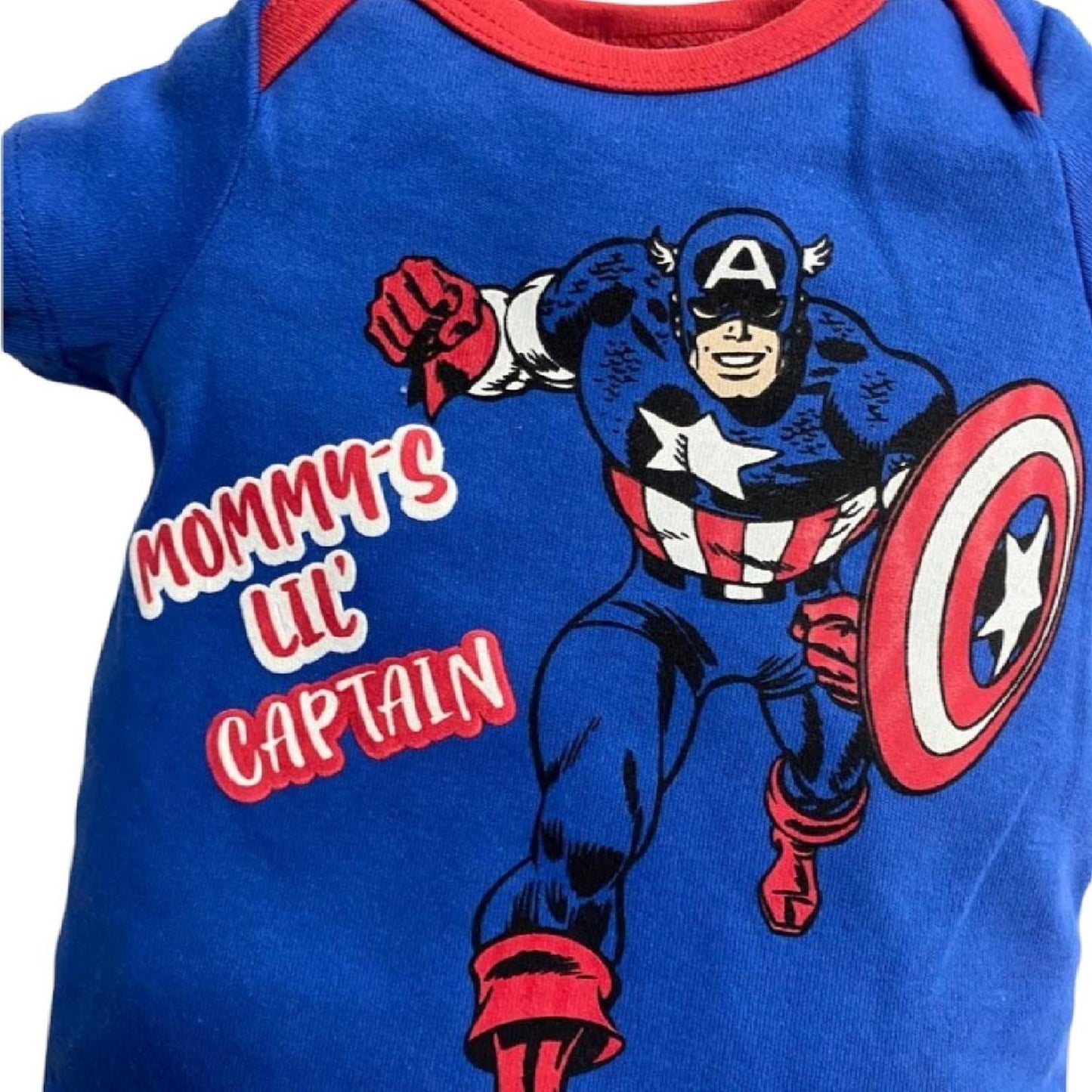 Pañalero Algodon Marvel para Bebé Estampado Capitán América