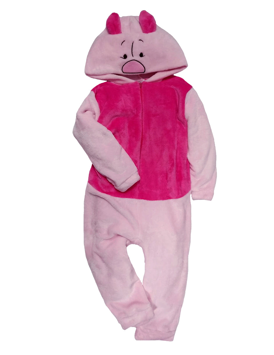 Kit 3 Mamelucos Disney para Niña con Gorro Bordado Tigger, Winnie Pooh, Piglet