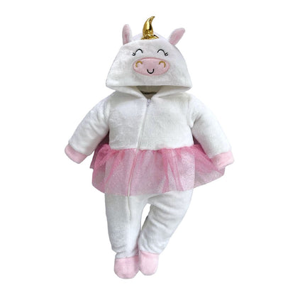 Kit 3 Mamelucos Para Bebé Jirafa, Unicornio y Pingüino