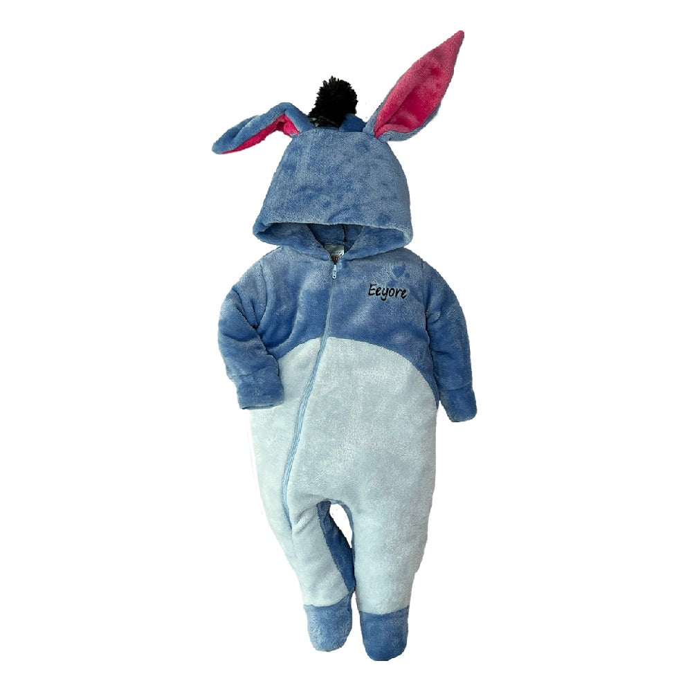 Kit 3 Mamelucos Disney para Bebé con Gorro Bordado Piglet, Dumbo, Eeyore Igor