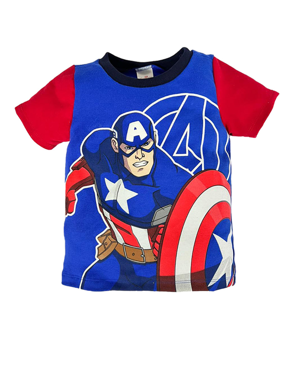 Conjunto Marvel Short y Playera Capitan America