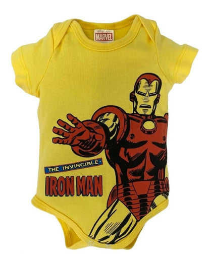 Kit 3 Pañalero Algodón Marvel para Bebé Estampado Capitán América, Ironman, Spiderman