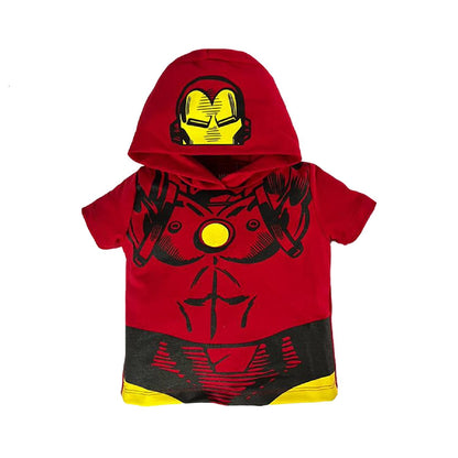 Conjunto Playera Con Gorro Y Short Iron Man Marvel