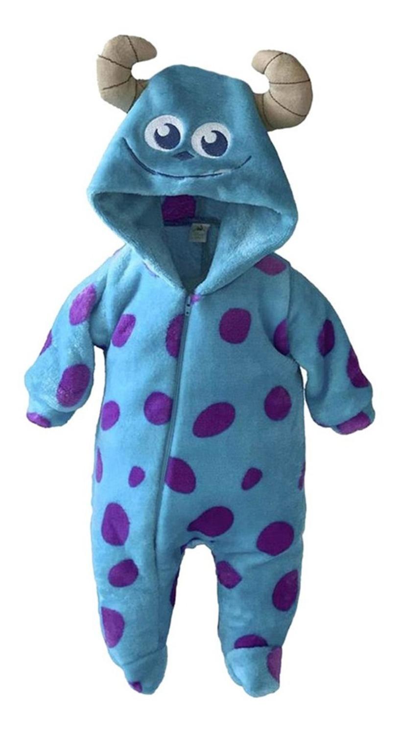 Kit 3 Mamelucos Disney para Bebé con Gorro Bordado Sulley, Tigger, Stitch