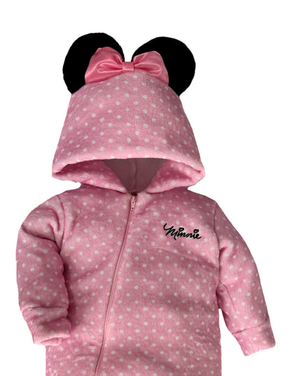 Mameluco Bordado con gorro Disney Minnie Dots