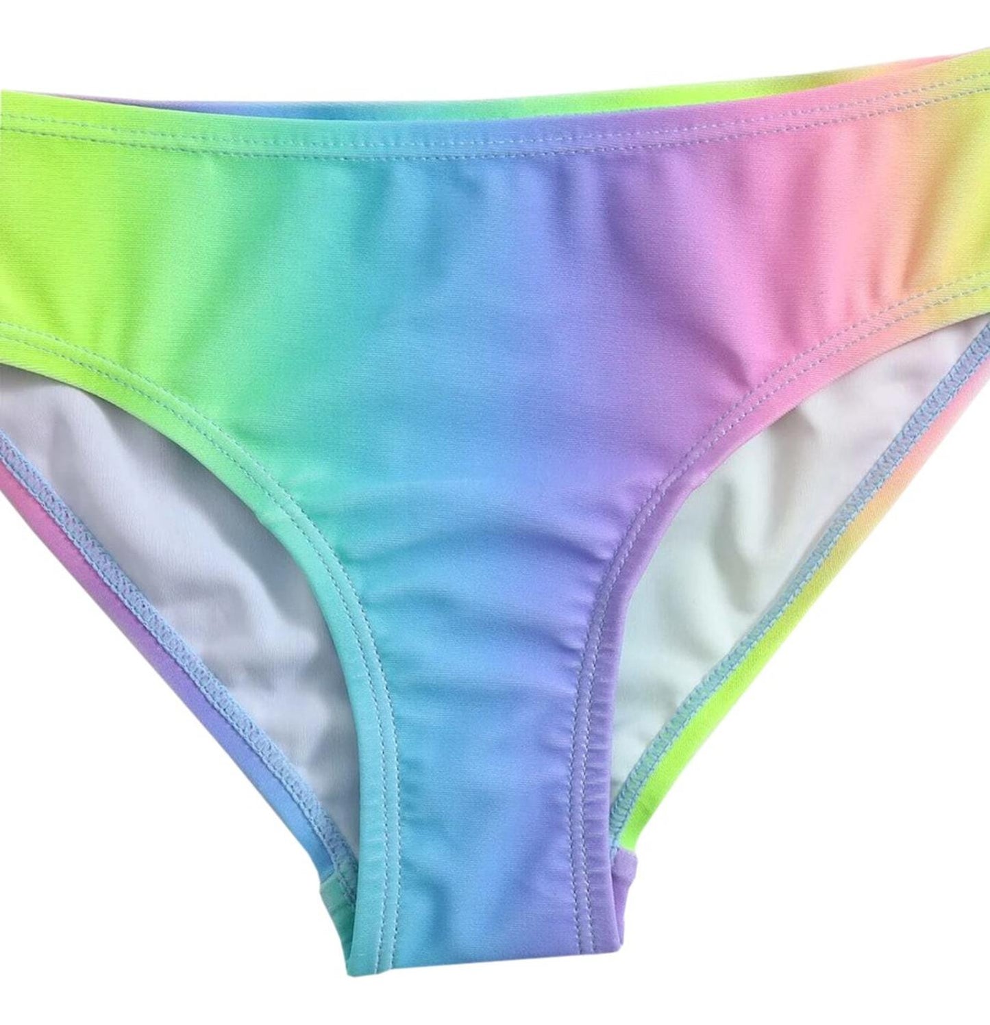 Traje De Baño, Bikini De 2 Piezas Para Niña Arcoíris