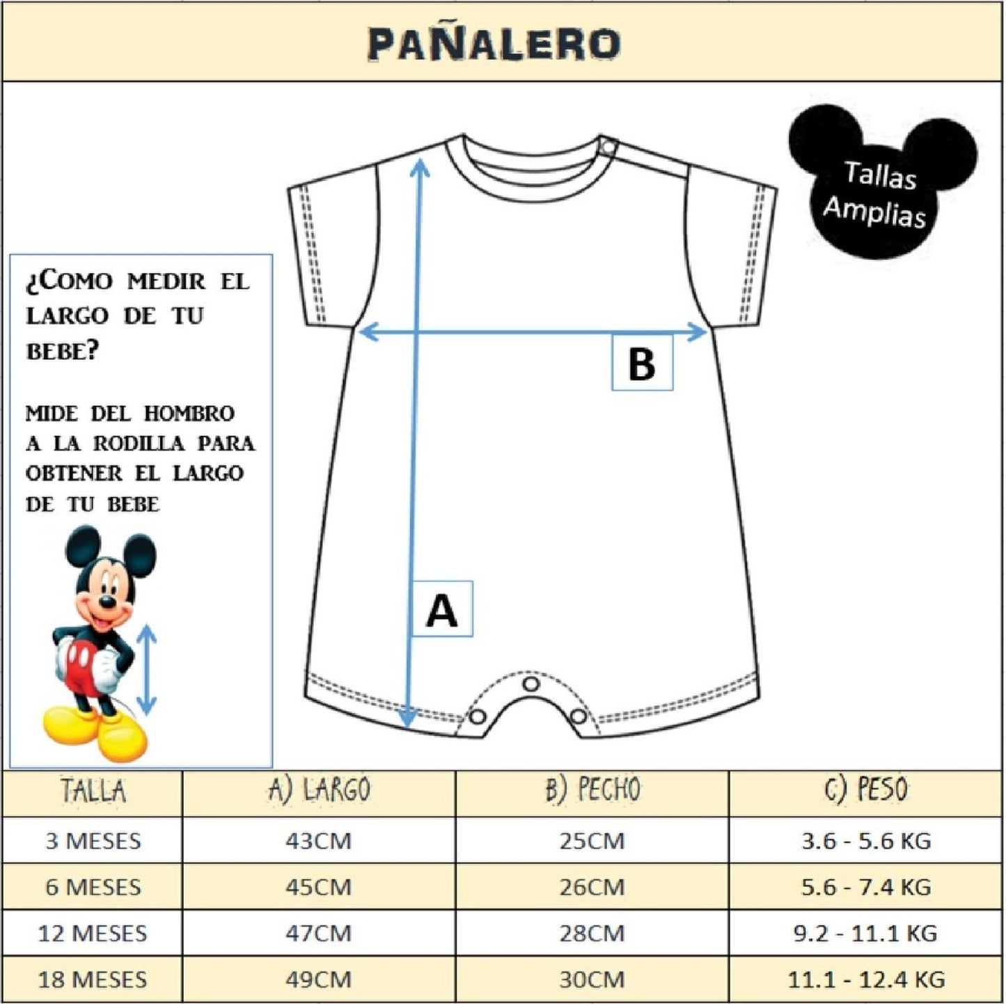 Kit 1 Pañalero Dumbo, 2 Vestidos Minnie Mouse