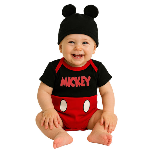 Pañalero Algodón Disney para Bebé con Gorro Bordado Mickey
